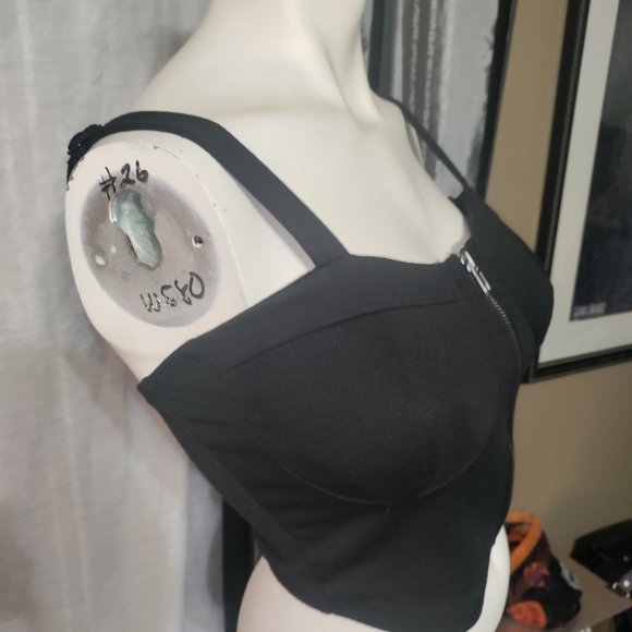 The Arte by Zenana - Strapped Cloth Bustier Crop Top - Picture 4 of 7